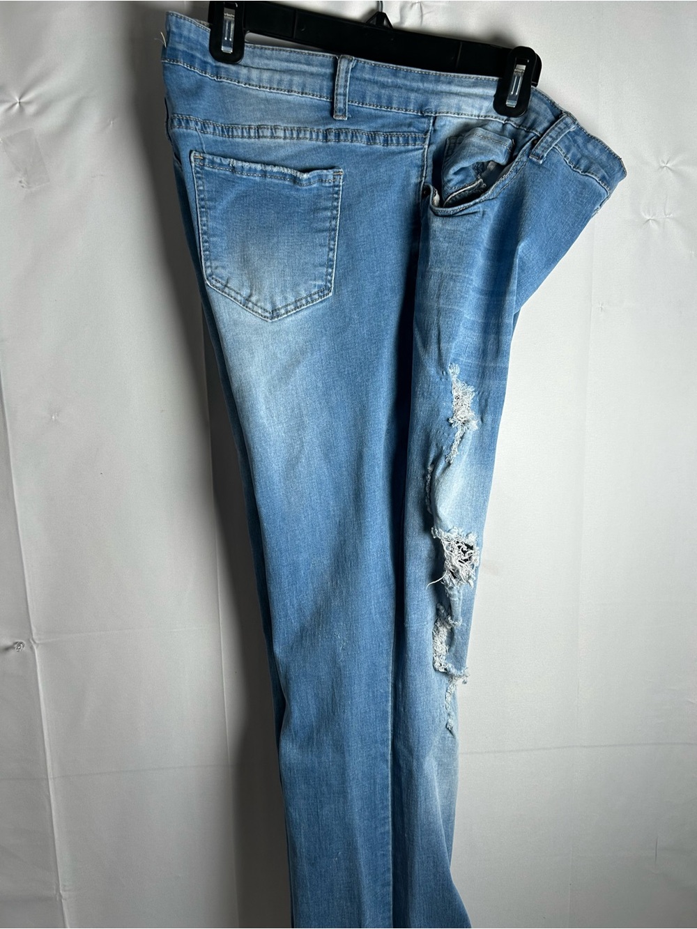 Light Blue Distressed women’s jeans by Elite Jeans
